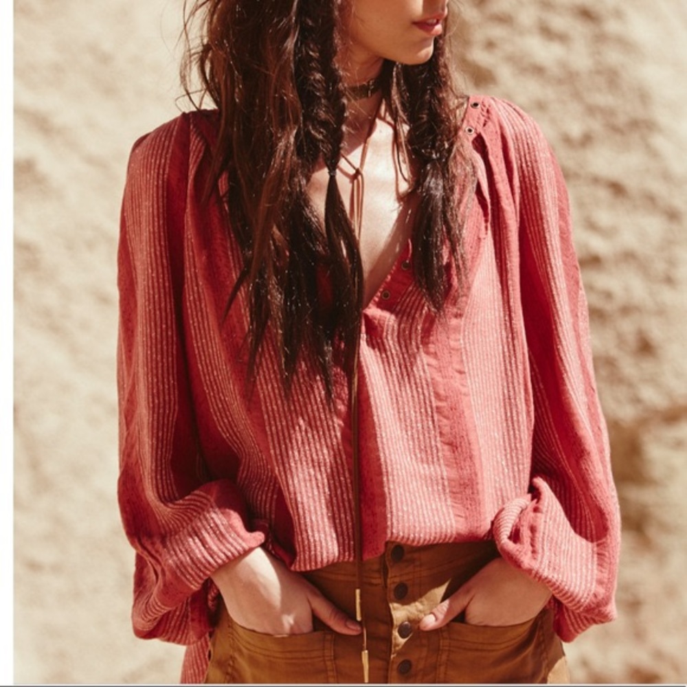 Free People Against All Odds Long Sleeve Top